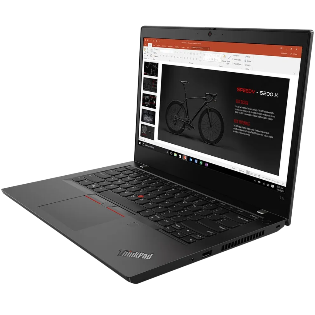 Laptop LENOVO ThinkPad L14 | AMD Ryzen 3 PRO 4450U | 16GB RAM | 256GB SSD | Windows 11 Pro | Webcam | Grado AB - Reacondicionada