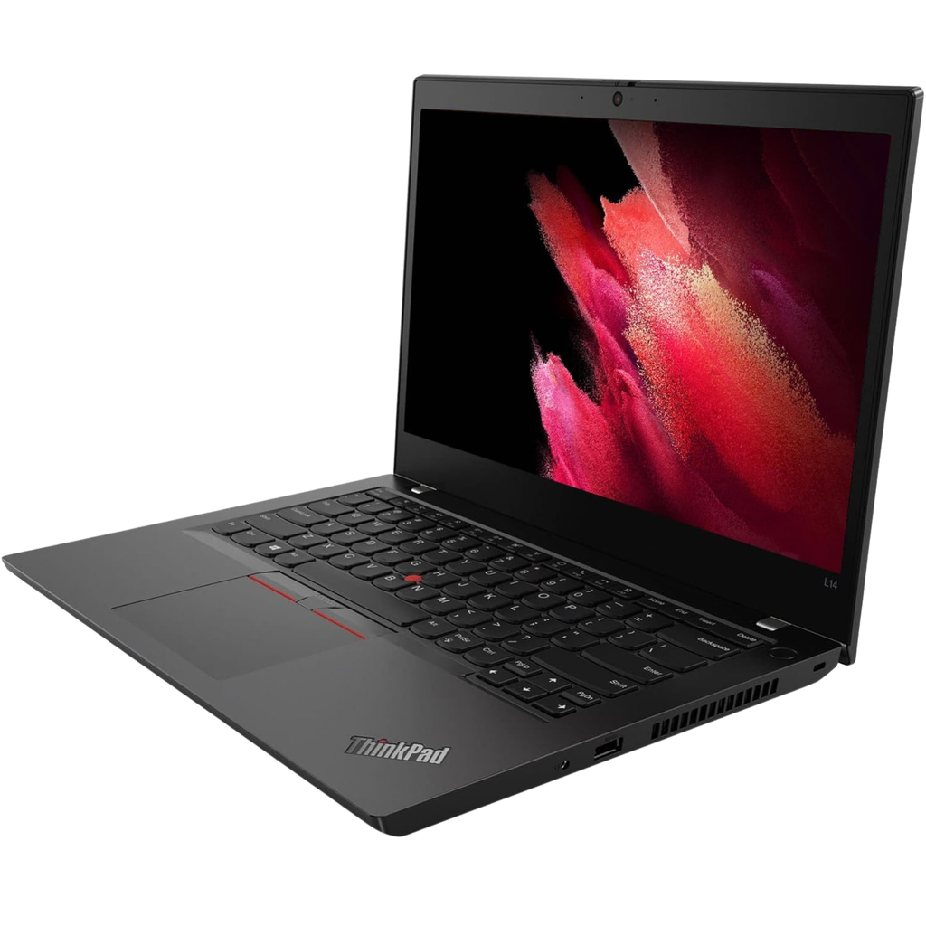 Laptop LENOVO ThinkPad L14 | AMD Ryzen 3 PRO 4450U | 16GB RAM | 128GB SSD | Windows 11 Pro | Webcam | Grado AB - Reacondicionada