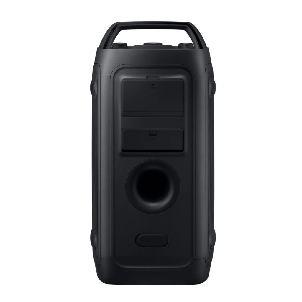 Bocina Portátil Samsung Sound Tower 160W - Sonido Bidireccional, Batería 12h, Bass Booster, Resistencia al Agua IPX5, Negro (MX-ST40F)
