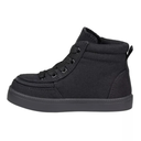 BILLY Footwear Toddler Harmon Sneakers - Black 9T: Zipper & Lace Up, Cushioned Insole, Non Marking Sole