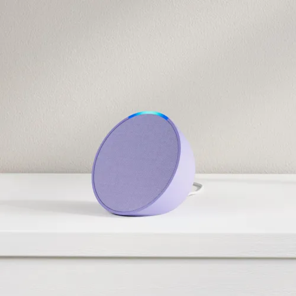 Amazon Echo Pop | Bocina inteligente y compacta con sonido definido y Alexa | Lavanda | UPC: 840080594804