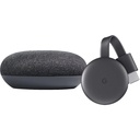 2018 Google Smart TV Kit 3rd Generation (Chromecast / Google Mini) BUNDLE Open Box