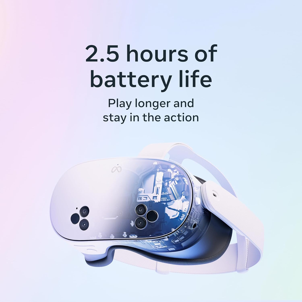 Meta Quest 3S 128GB – Visor VR All-in-One, Incluye Batman: Arkham Shadow + 3 Meses de Meta Quest+, White, Refurbished