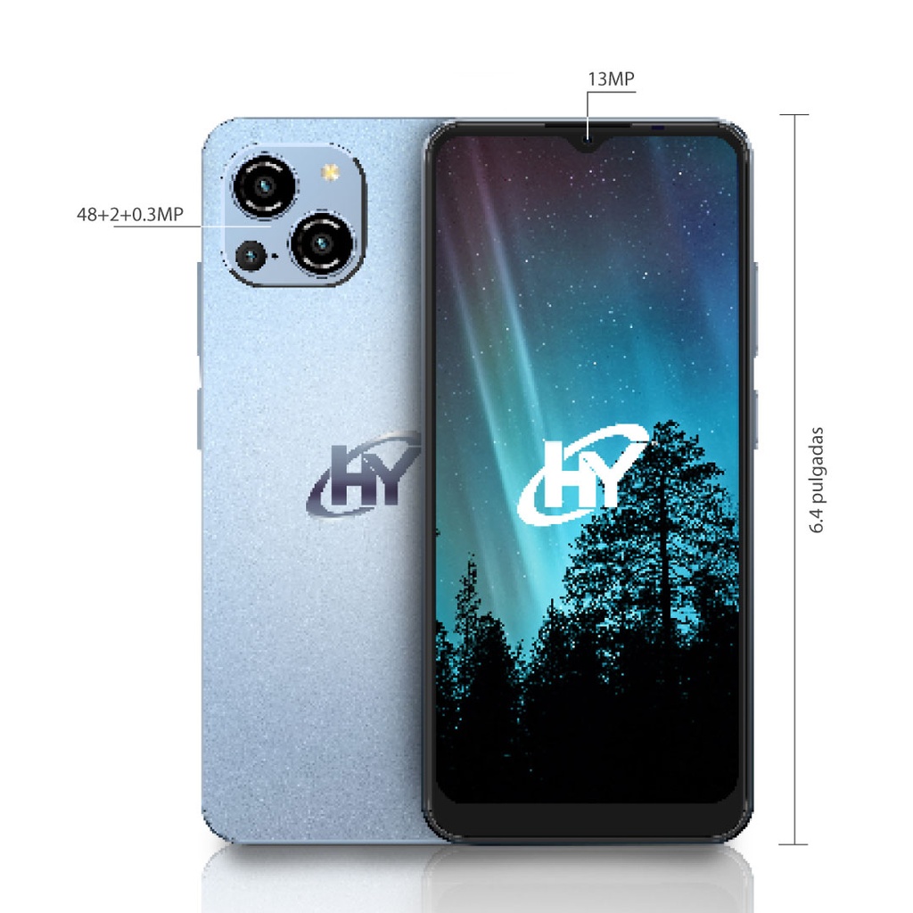 Smartphone HYLine Pro-X - Azul + SIMM Maya Móvil Eco 2GB por 30 días