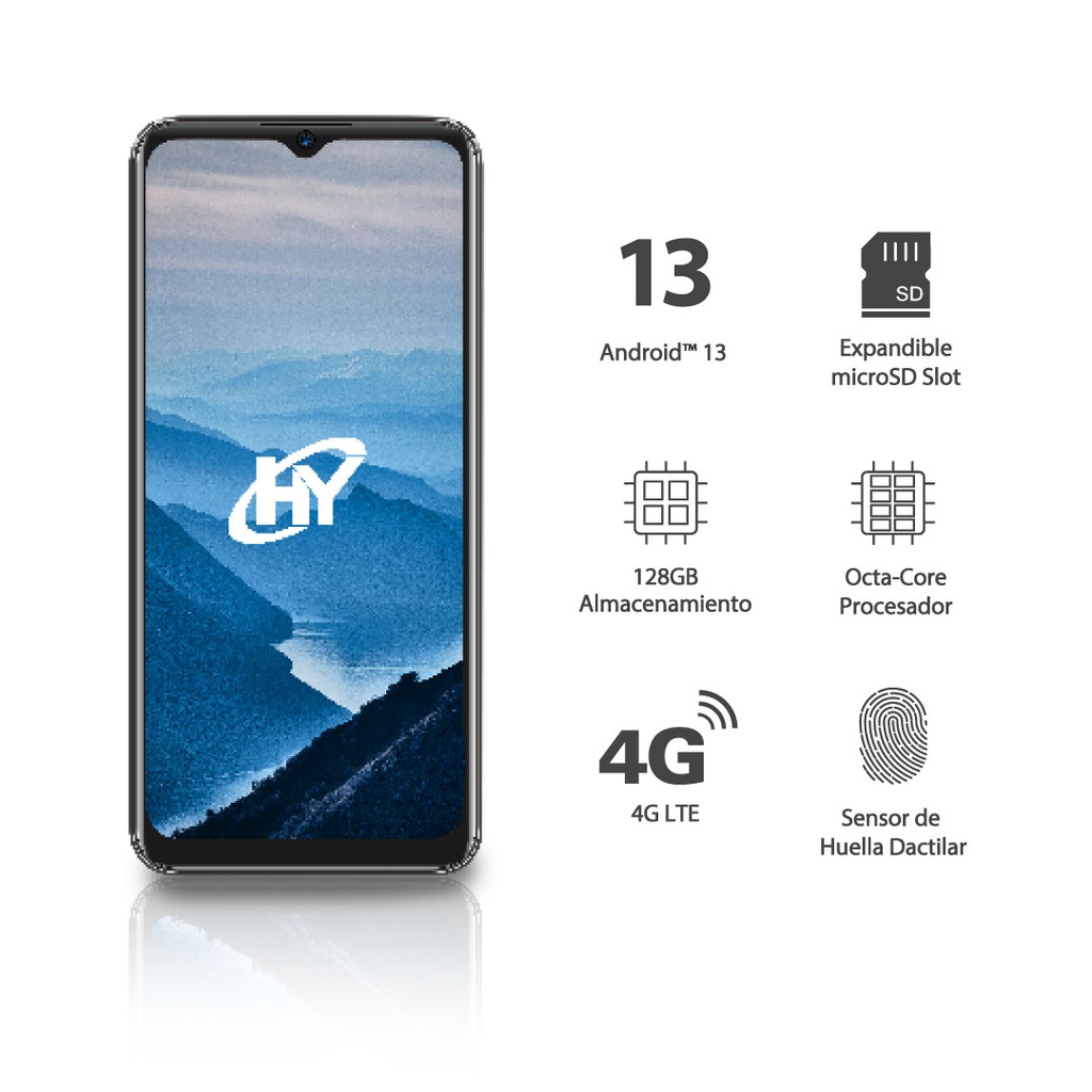 Smartphone HYLine Pro - Negro + SIMM Maya Móvil Eco 2GB por 30 días