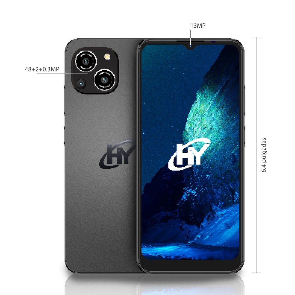 Smartphone HYLine Pro-X - Negro + SIMM Maya Móvil Eco por 30 días