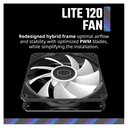 Cooler Master MF120 Lite FAN 120mm ARGB Dynamic PWM 1,750 RPM, Air Balance Blades, Hybrid