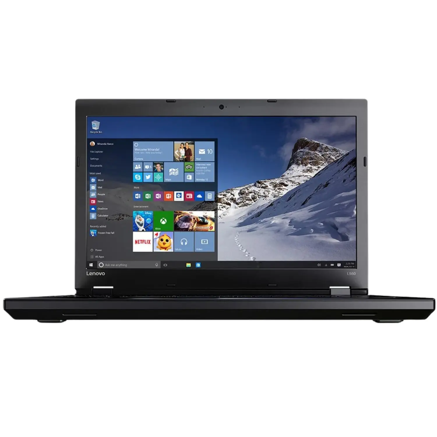 Laptop LENOVO ThinkPad L560 | Pantalla 15.6″ | Intel Core i5 | 8GB RAM | 500GB HDD | Teclado Numérico | Windows 10/11 Pro | Negro - Grado A