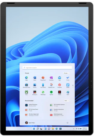 Open Box HP Tablet 11-BE0097NR 11" 2-1 Touchscreen 2.1K Display, Intel Pentium Silver N6000 8GB, 128 GB SSD - Natural Silver
