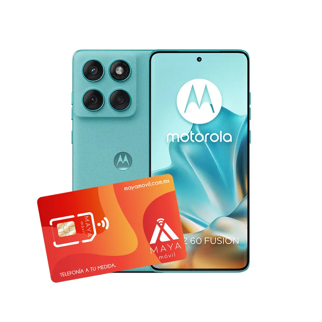 Motorola Edge 60 Fusion 5G- azul 256GB 8GB RAM + SIM Maya Móvil Eco 2GB por 30 días