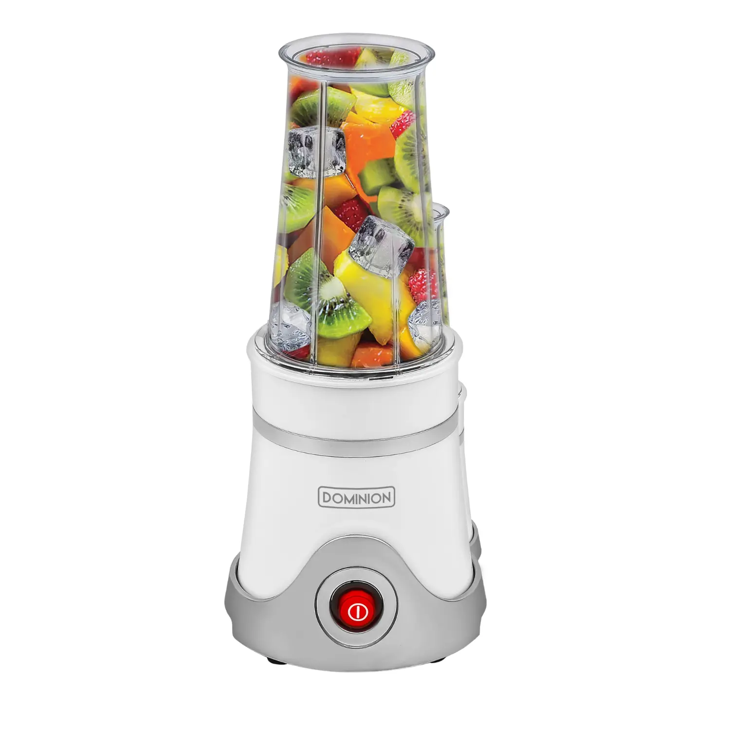 Licuadora Personal Dominion BlendMax Blanca - Vaso Portátil 2Go, Motor Potente para Batidos y Smoothies Profesionales