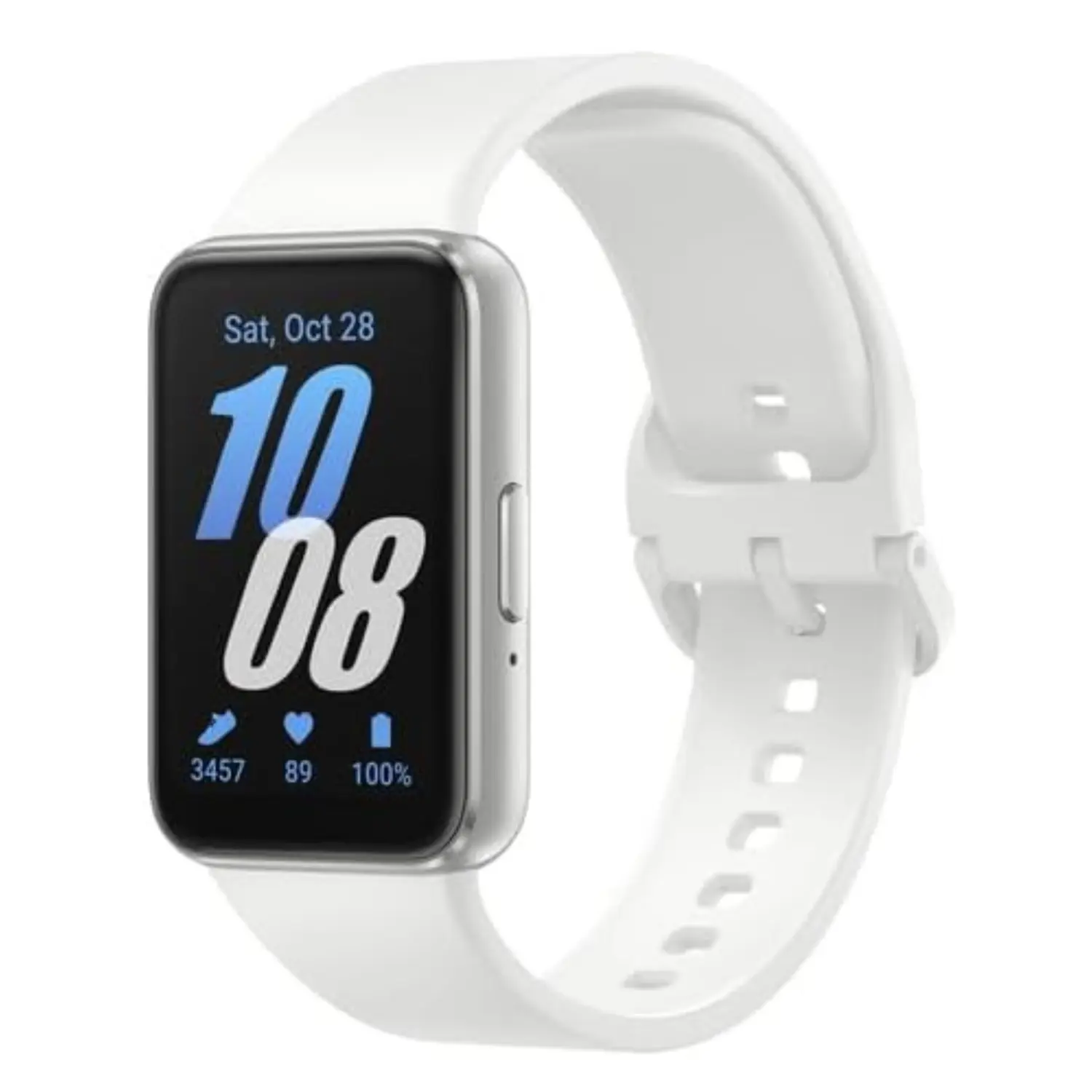 Samsung Galaxy Fit3 Smartwatch Plata Pantalla AMOLED 1.6" Hasta 13 Días de Batería Monitoreo Deportivo