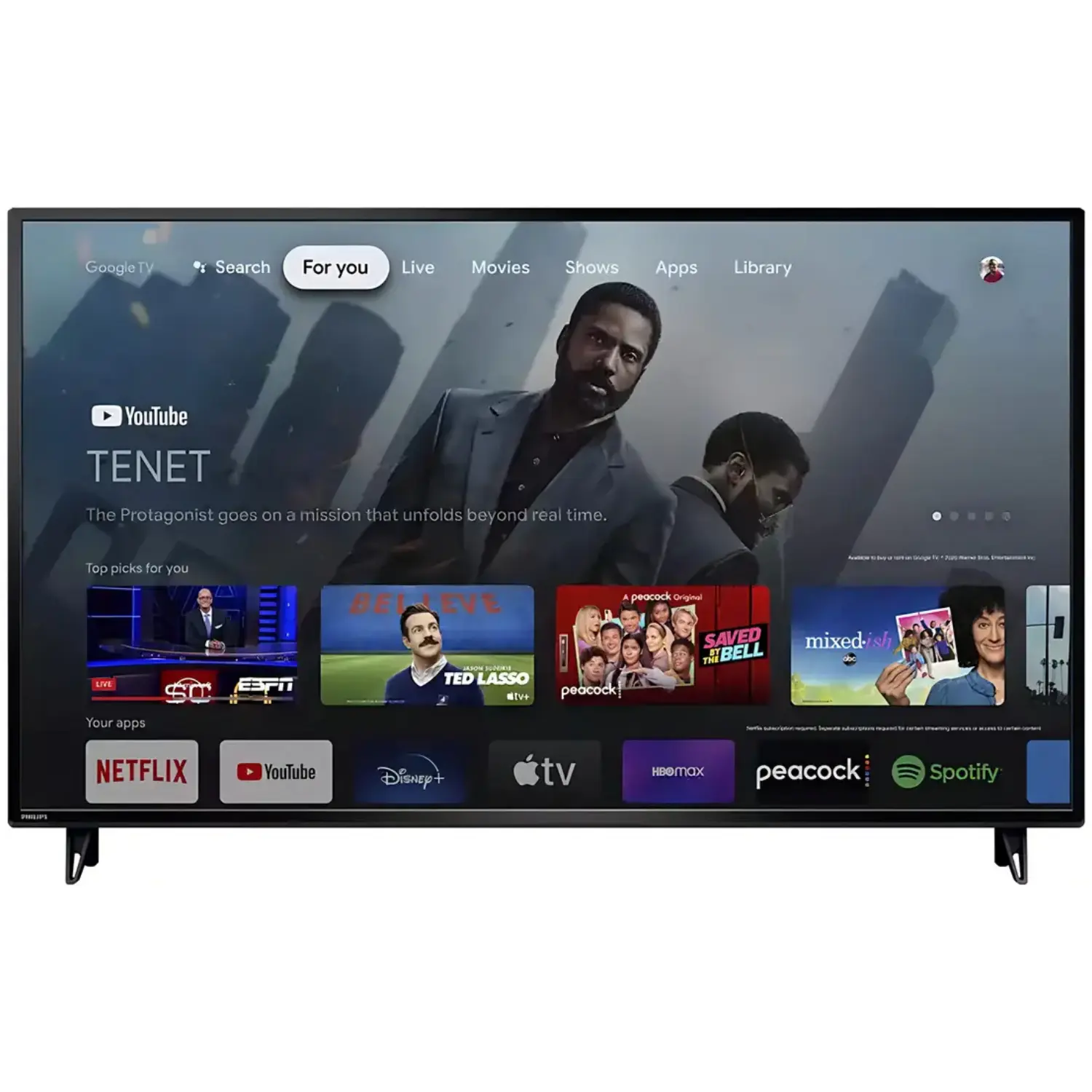 [55PUL7552/F7/NEW] Smart TV Philips 55" 4K UHD Google TV HDR10 Bluetooth Asistente de Google 