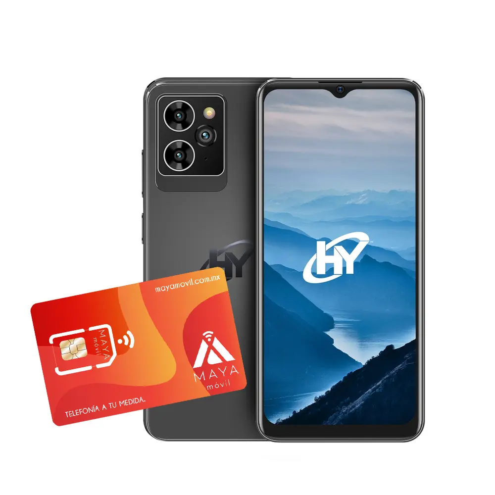 [HYPRO-NEGRO-PLAN-PRE-30D/NEW] Smartphone HYLine Pro - Negro + SIMM Maya Móvil Eco 2GB por 30 días