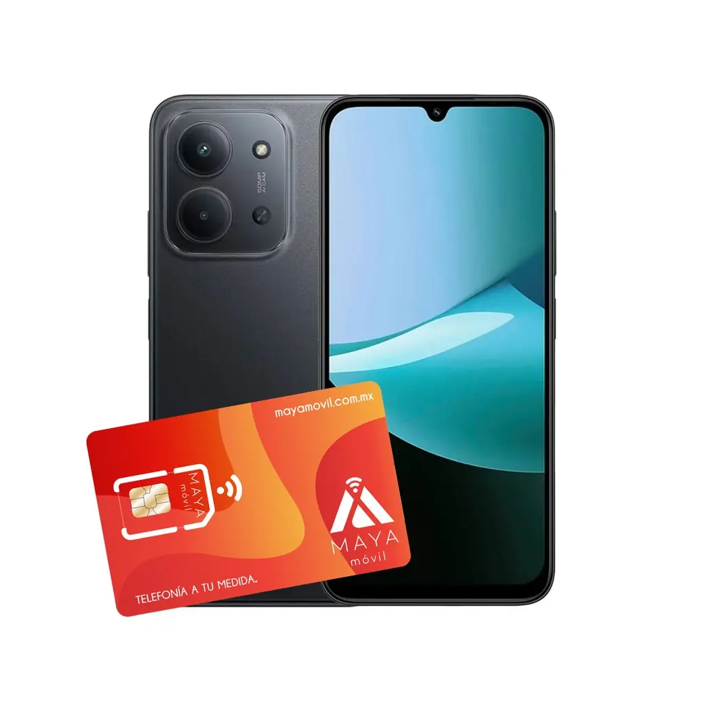[15C-BLA-PLAN-PRE-30D/NEW] Xiaomi Redmi 15C 4GB 128GB Negro + SIM Maya Móvil prepago 2GB por 30 días