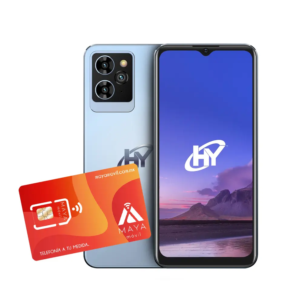 [HYPRO-AZUL-PLAN-PRE-30D/NEW] Smartphone HYLine Pro - Azul + SIMM Maya Móvil Eco 2GB por 30 días