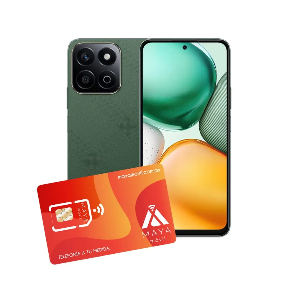 [X7C-VERDE-PLAN-PRE-30D/NEW] Honor X7C 8GB Ram 256GB, Verde + SIM Maya Móvil Eco 2GB por 30 días