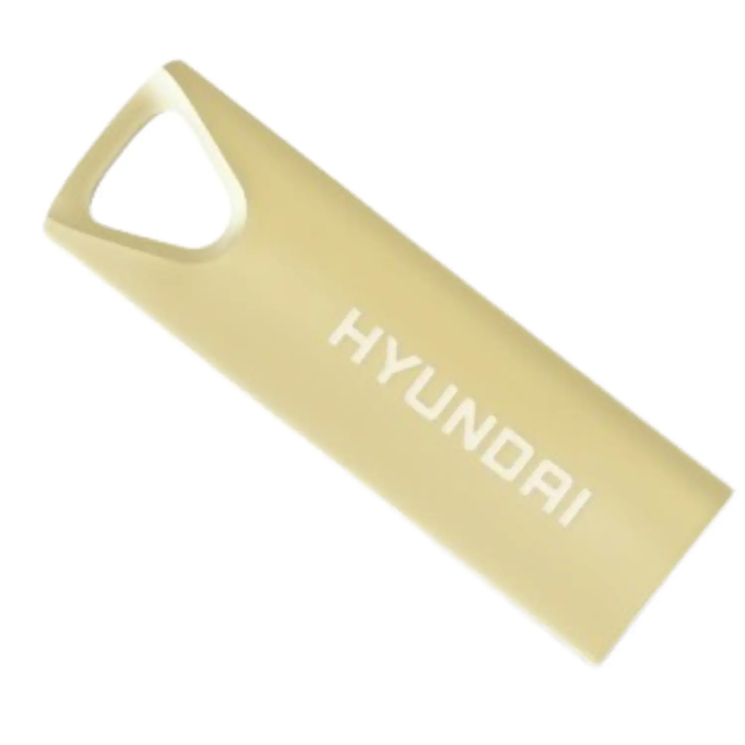 [U2BK/16GAG/NEW] Memoria USB 16GB Hyundai Bravo Deluxe Metálica Color Dorado USB 2.0 Nueva